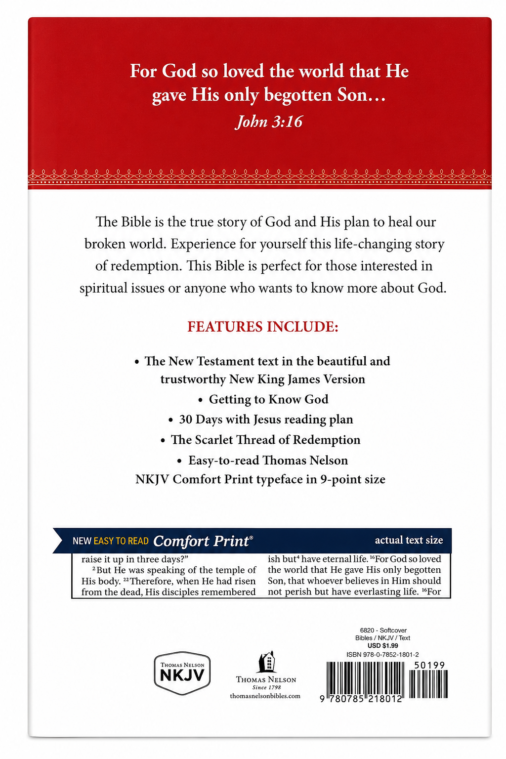 NKJV Holy Bible – New Testament Thomas Nelson