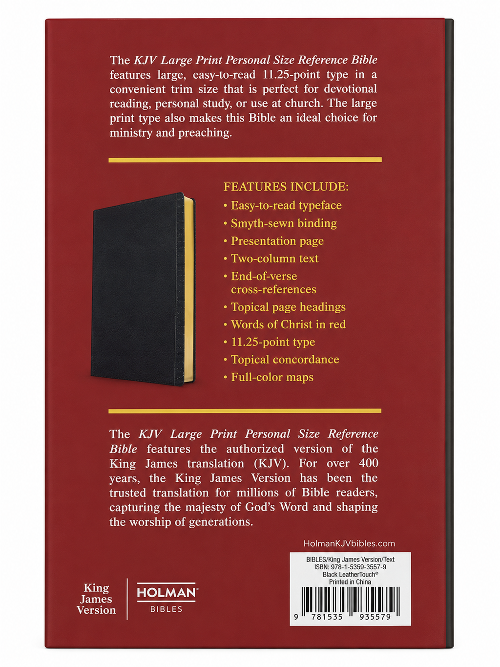 KJV Large Print Personal Size Reference Bible Holman Bible