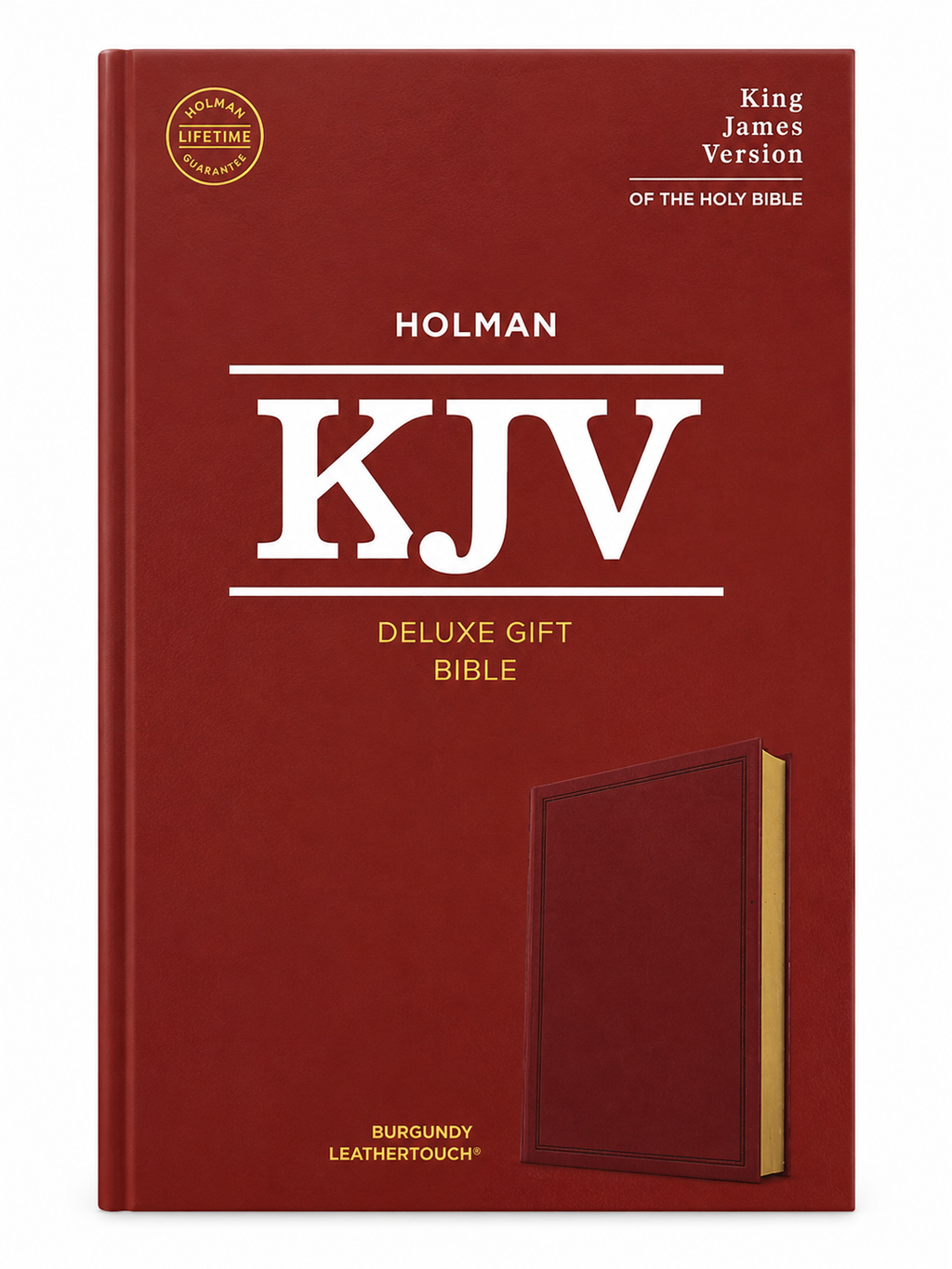KJV Deluxe Gift Bible – Burgundy LeatherTouch  Holman Bibles