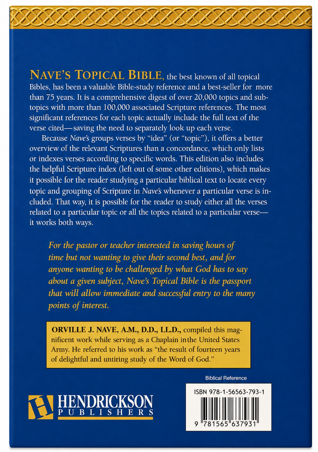 Nave's Topical Bible (KJV Edition) Hendrickson