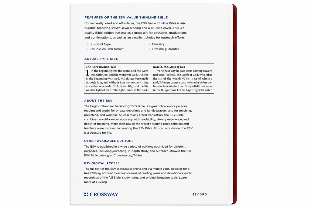 ESV Value Thinline Bible – TruTone Crossway