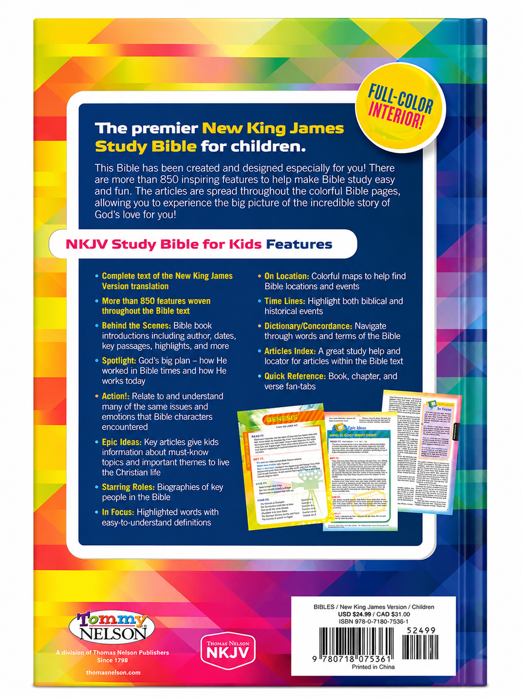 NKJV Study Bible for Kids Thomas Nelson