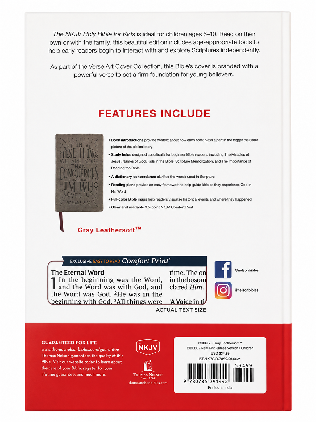 NKJV Holy Bible for Kids – Verse Art Cover Collection Thomas Nelson