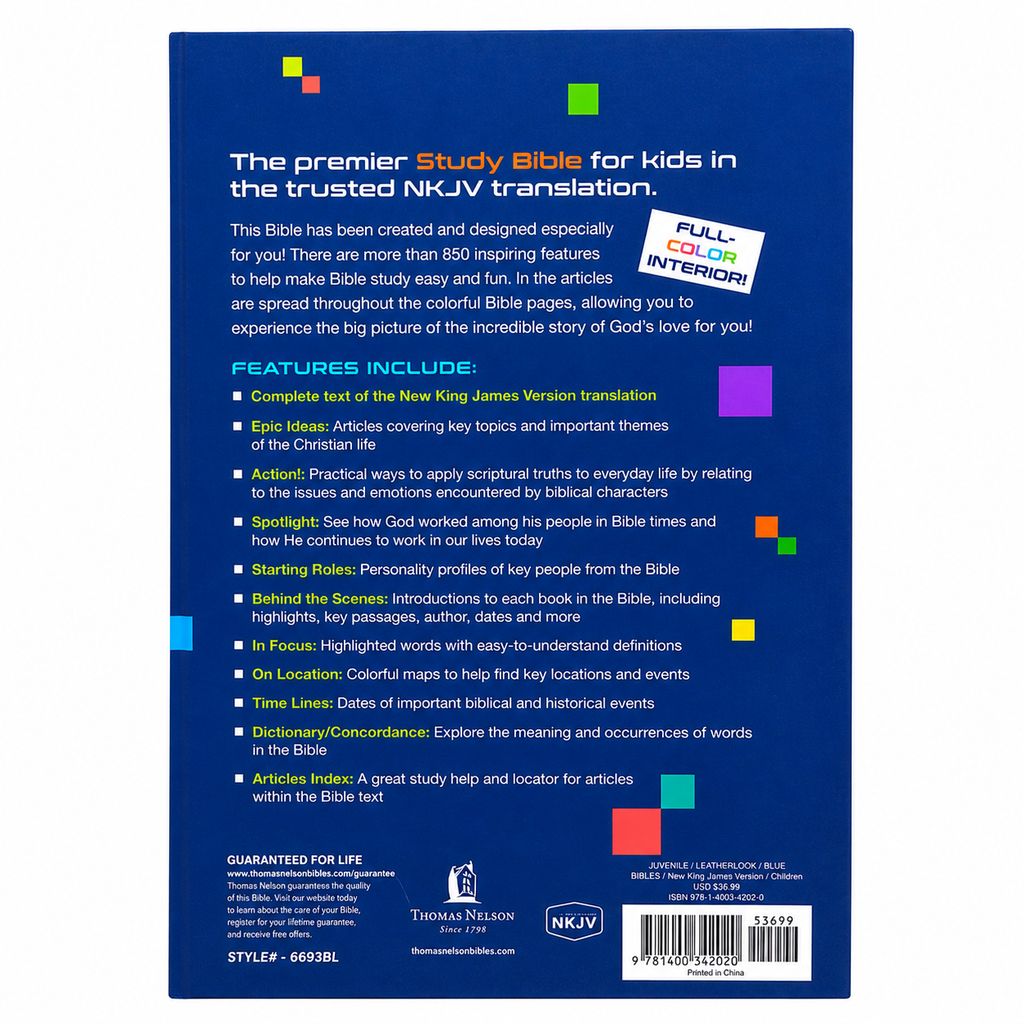 NKJV Study Bible for Kids  Thomas Nelson