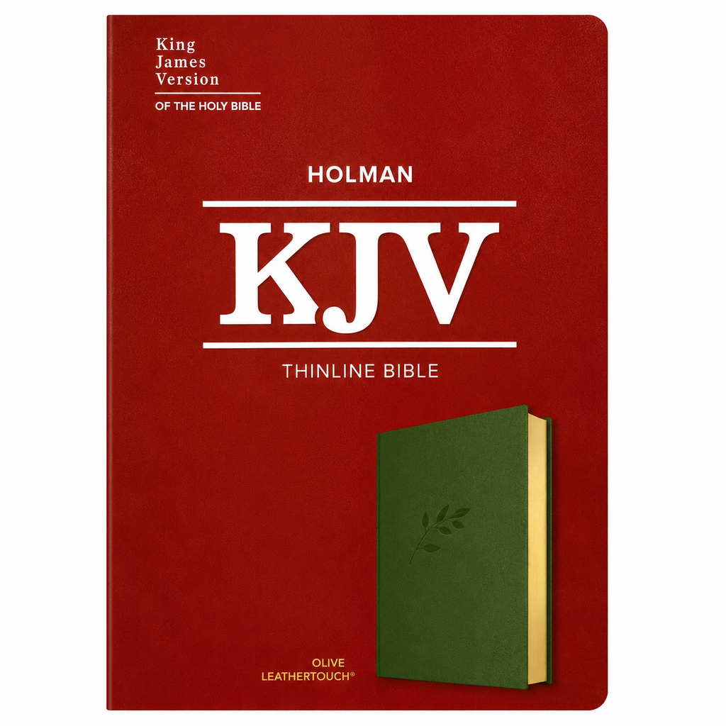 KJV Thinline Bible – Olive LeatherTouch  Holman Bible