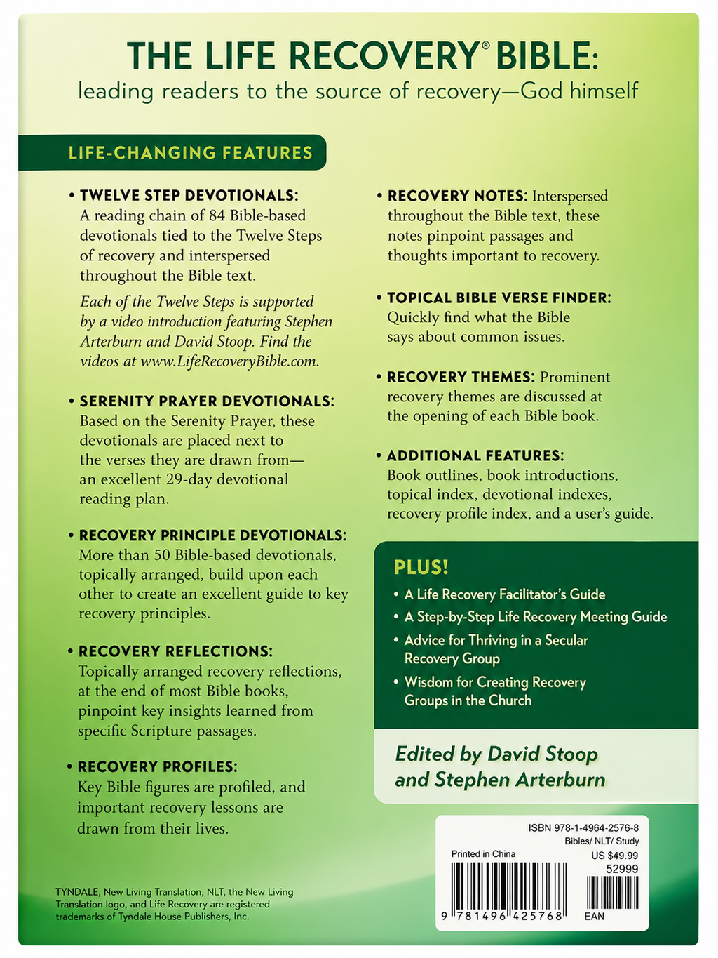 NLT Life Recovery Bible