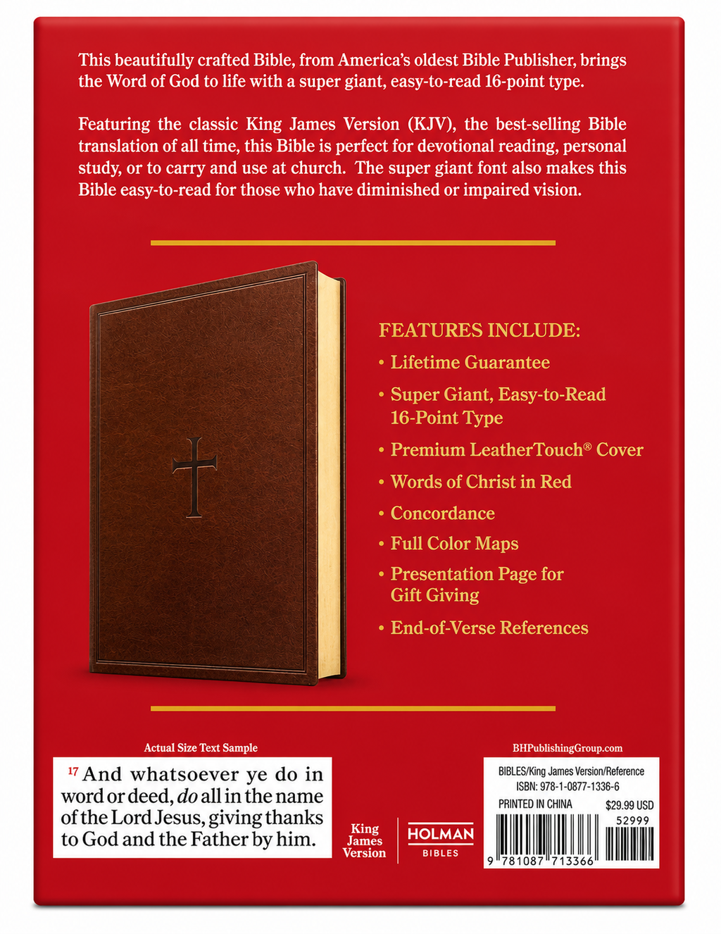 KJV Super Giant Print Reference Bible Holman Bibles