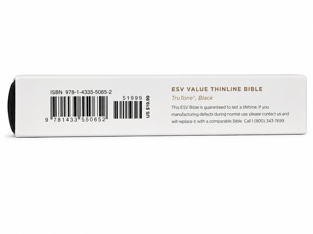 ESV Value Thinline Bible – Black TruTone Crossway
