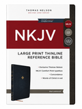 NKJV Large Print Thinline Reference Bible – Blue Leathersoft  Thomas Nelson