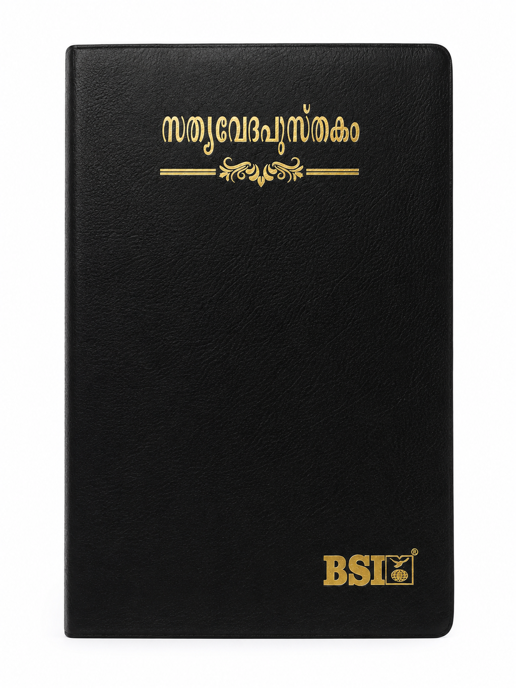 Malayalam Holy Bible (OV) – Royal Size, Thumb Index, Black Bonded Leather Bible Society of India (BSI)