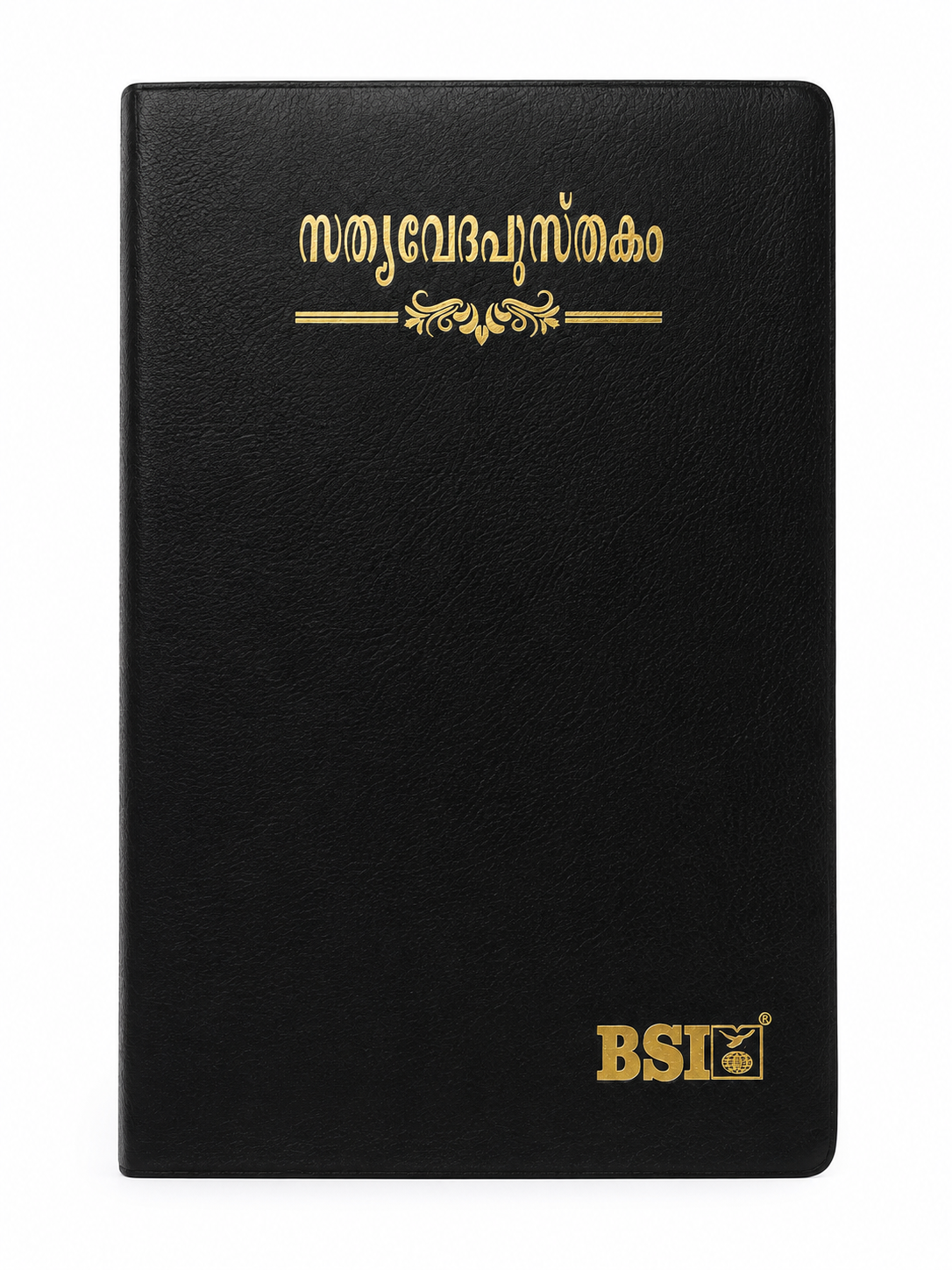 Malayalam Holy Bible (OV) – Royal Size, Thumb Index, Black Bonded Leather Bible Society of India (BSI)